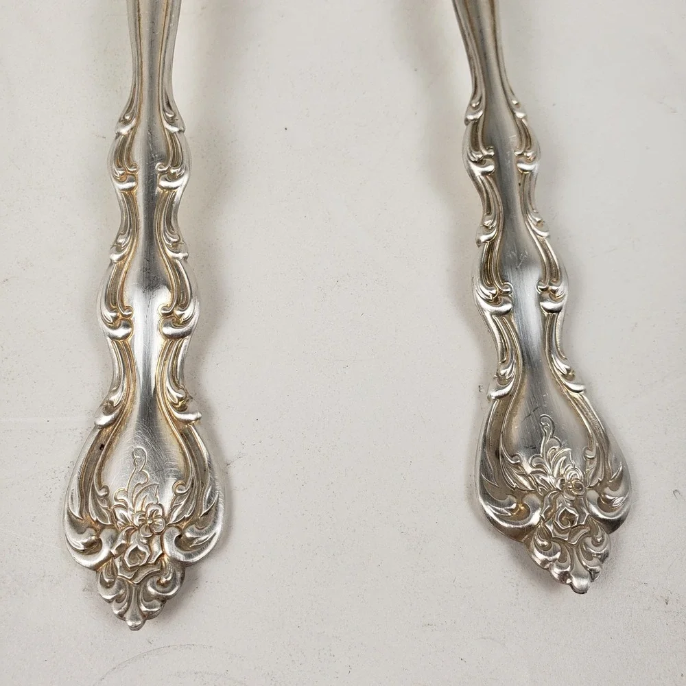 International Silver Silverplate Interlude Salad Serving Set Spoon Fork Vintage‎